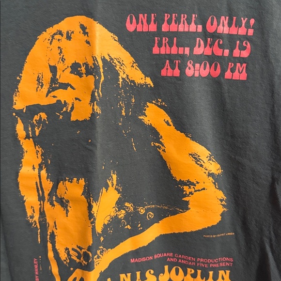Gray Janis Joplin Graphic T-Shirt - Picture 2 of 7